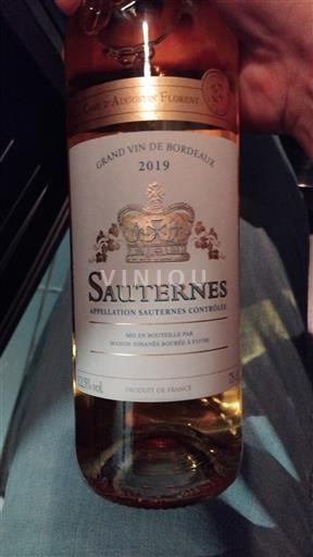 Bordeaux Sauternes Comte Auguste Florent 2019