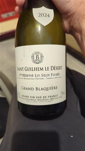 Languedoc och Roussillon Saint-Guilhem-le-Désert Grand Blaquière Réserve Les Silex Fumés 2024