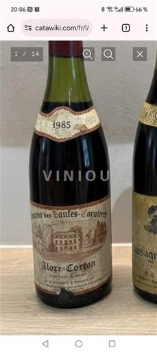 Burgundy Aloxe-Corton Domaine Des Hautes-Cortons 1985