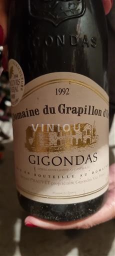 Vallée du Rhône Gigondas Domaine Grapillon Or 1992