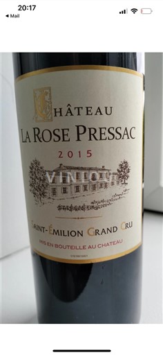 Bordeaux Saint-Émilion Grand Cru Grand Cru Château La Rose Pressac 2015