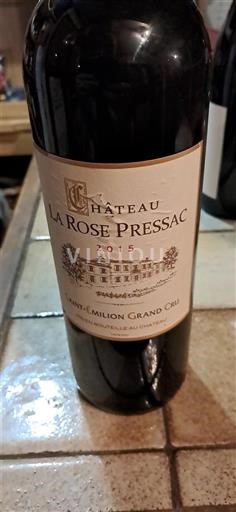 Bordeaux Saint-Émilion Grand Cru Grand Cru Château La Rose Pressac 2015