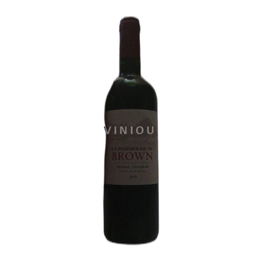 Vin Rouge sec La Pommeraie de Brown Château Brown 2019 France Bordeaux Pessac-Léognan AOC hve