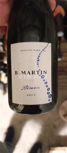 Champagne B. Martin Réserve Icke årgångsbetecknad
