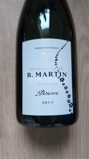 Champagne B. Martin Réserve Icke årgångsbetecknad