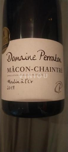 Bourgogne Mâcon et mâcon-villages Domaine Perraton Moulin à l'Or 2019