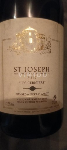 Rhône Valley Saint-Joseph Château Lulié Les Cerisiers 2017
