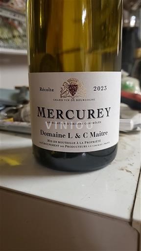 Burgund Mercurey Domaine L. & C. Maître 2023