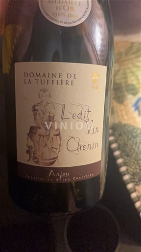 Thung lũng sông Loire Anjou Domaine La Tuffière Ledit Vin Chenin Không niên vụ