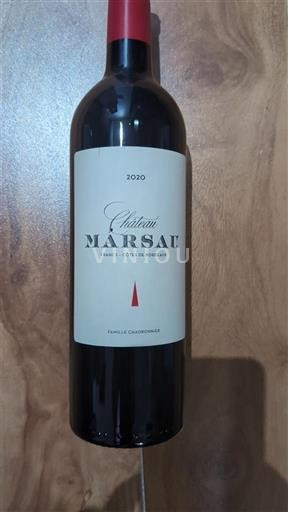 Bordeaux Francs Côtes de Bordeaux Château Marsau 2020