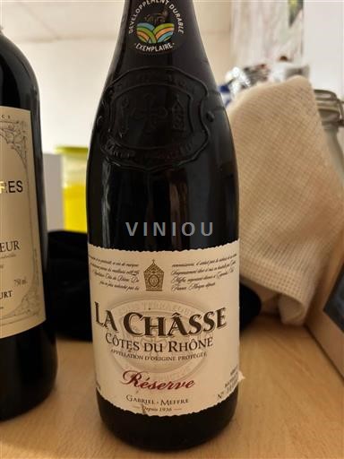 Thung lũng Rhône Côtes-du-rhône La Chasse Réserve Không niên vụ