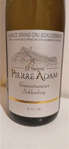 Alsácia Não especificado Grand Cru Domaine Pierre Adam Gewurztraminer Schlossberg 2016