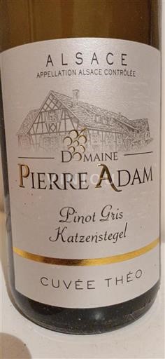 Alsace Domaine Pierre Adam Théo Pinot Gris 2017