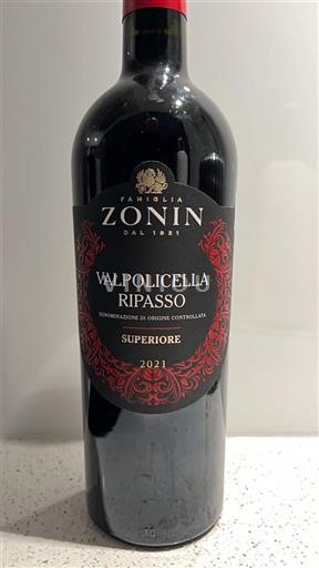 Vénétie Không được chỉ định Zonin Valpolicella Ripasso Superiore 2021