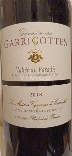 Languedoc und Roussillon Paradies-Tal Domaine Des Garrigottes Vallée du Paradis 2018