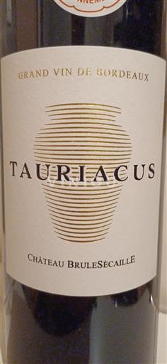 Bordeaux Côtes-de-bourg Château Brulesécaille Tauriacus 2020