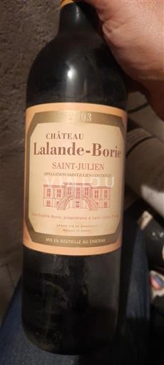 Bordeaux Saint-Julien Château Lalande-Borie 2003