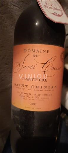 Languedoque Saint-Chinian Domaine Sacré Coeur L'Ancêtre 2003