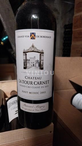Bordeaux Haut-Médoc Grand Cru Château La Tour Carnet 2003
