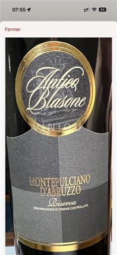 Abruzzerne Montepulciano d'Abruzzo Antico Blasone Riserva 2019