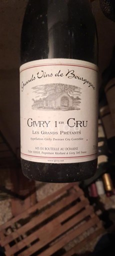 Burgundi Givry Premier Cru Domaine Besson Les Grands Pretants 2003