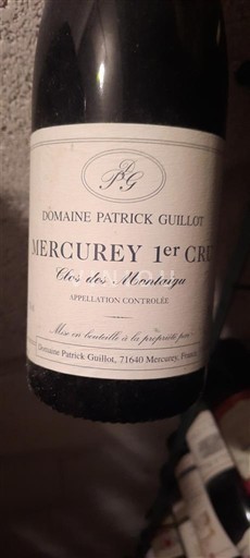 Borgoña Mercurey Premier Cru Domaine Patrick Guillot Clos des Montaigus 2003
