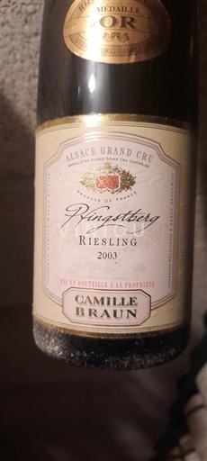 Alsace Riesling Grand Cru Camille Braun 2003