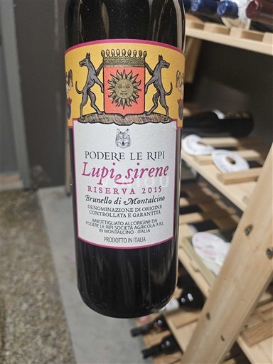 Toscana Brunello di Montalcino Podere Le Ripi Lupi e Sirene Riserva 2015