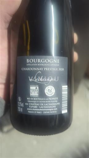 Burgundi Bourgogne Château de Lachassagne Chardonnay Prestige 2020