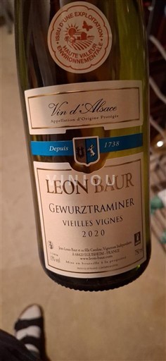 Alsace Léon Baur Vieilles Vignes 2020