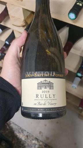 Burgundsko Rully Jean-Baptiste Ponsot Rully en Bas de Vauvry 2016