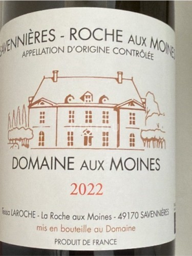 Loiren laakso Savennières-roche-aux-moines Domaine Aux Moines Savennières-Roche-aux-Moines 2022