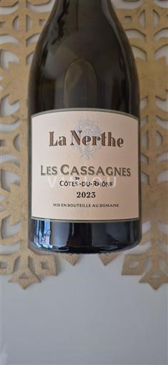 Vallée du Rhône Côtes-du-rhône Château La Nerthe Les Cassagnes 2023
