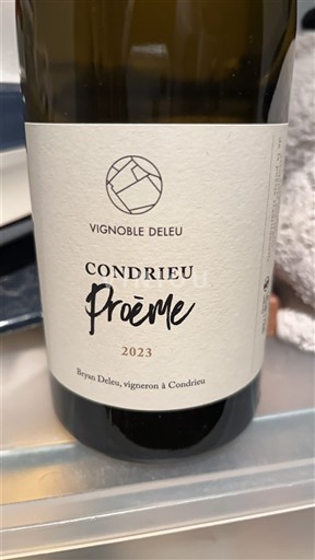 Rhônetal Condrieu Vignoble Deleu Proème 2023