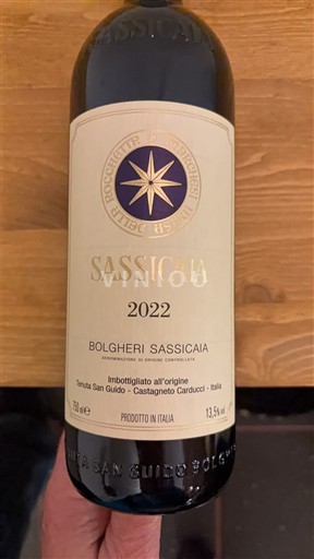 Toscana Bolgheri Tenuta San Guido Sassicaia 2022