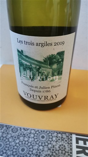 Vallée de la Loire Vouvray Domaine François et Julien Pinon Les trois argiles 2019