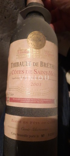 Sudoeste Saint-Mont Thibault de Bréthous Sélectionnée 2003