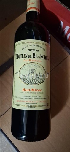 Bordeaux Haut-Médoc Château Moulin de Blanchon 2019