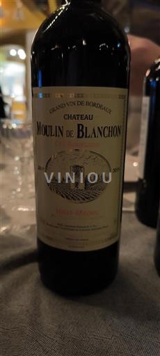 Bordeaux Haut-Médoc Château Moulin de Blanchon 2019