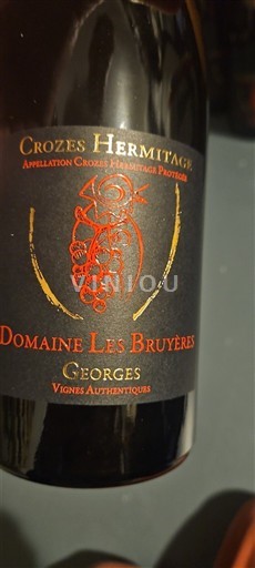 Rhônedalen Crozes-Hermitage Domaine Les Bruyères Georges Icke årgångsbetecknad