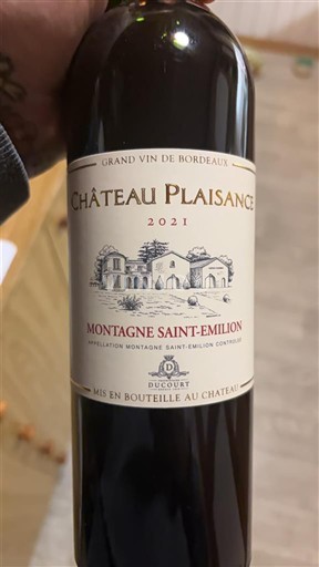 Bordeaux Montagne-saint-émilion Château Plaisance 2021