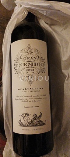 Mendoza Không được chỉ định El Enemigo Gran Enemigo Gualtallary Single Vineyard 2021