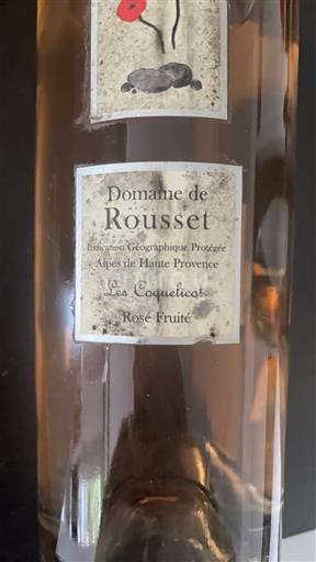 Provenza No especificado Domaine Rousset Les Coquelicots 2022