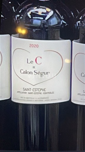 Burdeos Saint-Estèphe Calon Ségur Le C de Calon Ségur 2020