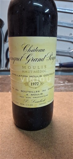 Bordeaux Not Specified Château Tanquet Grand Poujeaux 1972