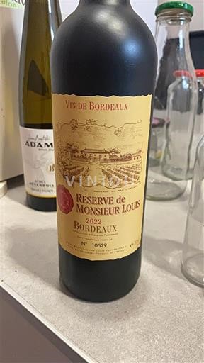 Bordeaux Réserve de Monsieur Louis 2022