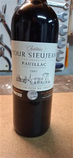 Bordeaux Pauillac Château Tour Sieujean 2007