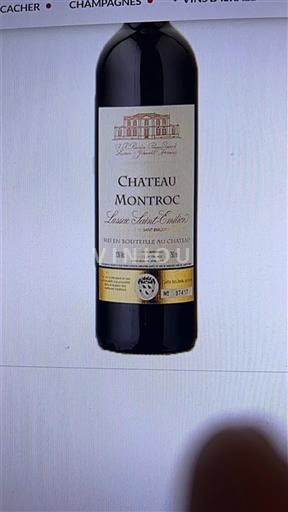 Bordéus Lussac-Saint-Émilion Château Montroc Não Sazonado