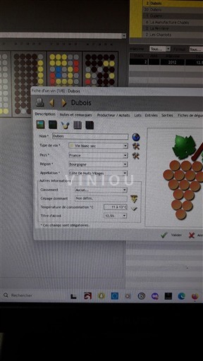 Burgundy Côte de Nuits Villages Dubois 2012