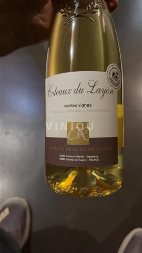 Loire Valley Coteaux du Layon Domaine La Raimbaudière Vieilles vignes 2021